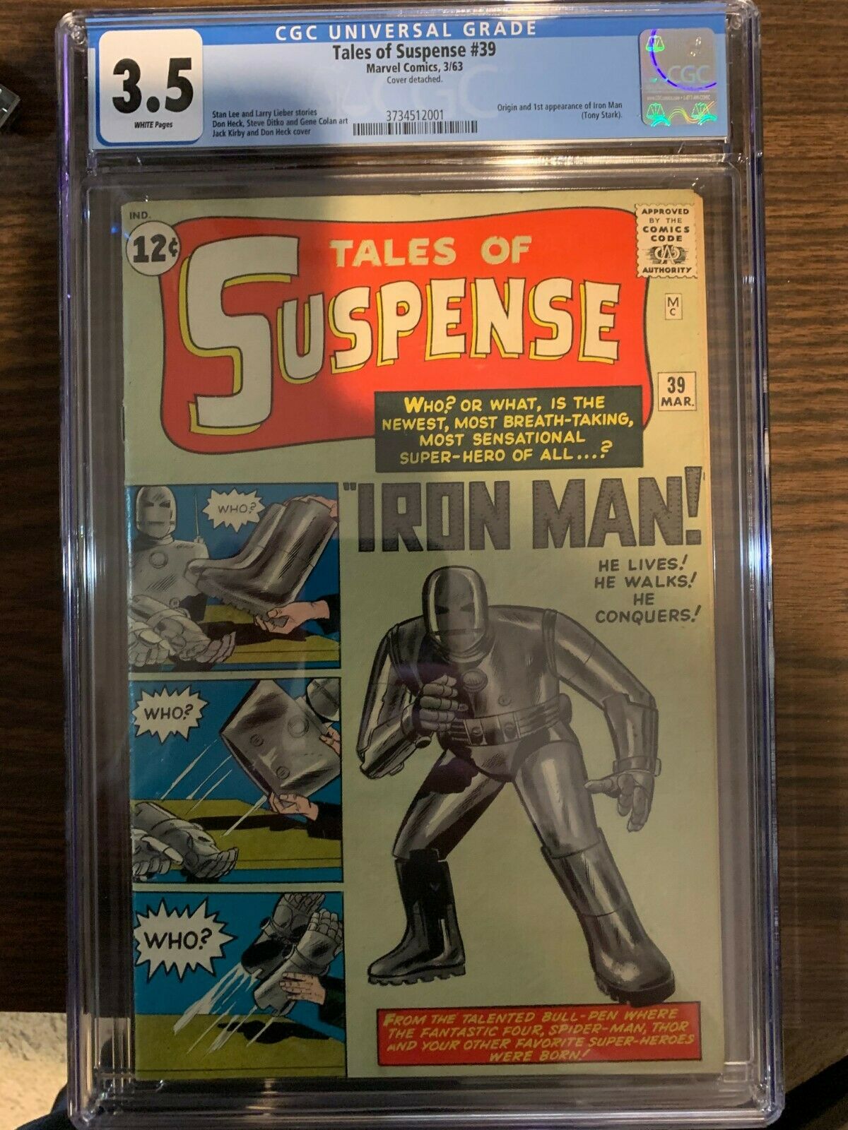 Tales of Suspense 39 CGC 35 1st Appearance of Iron Man