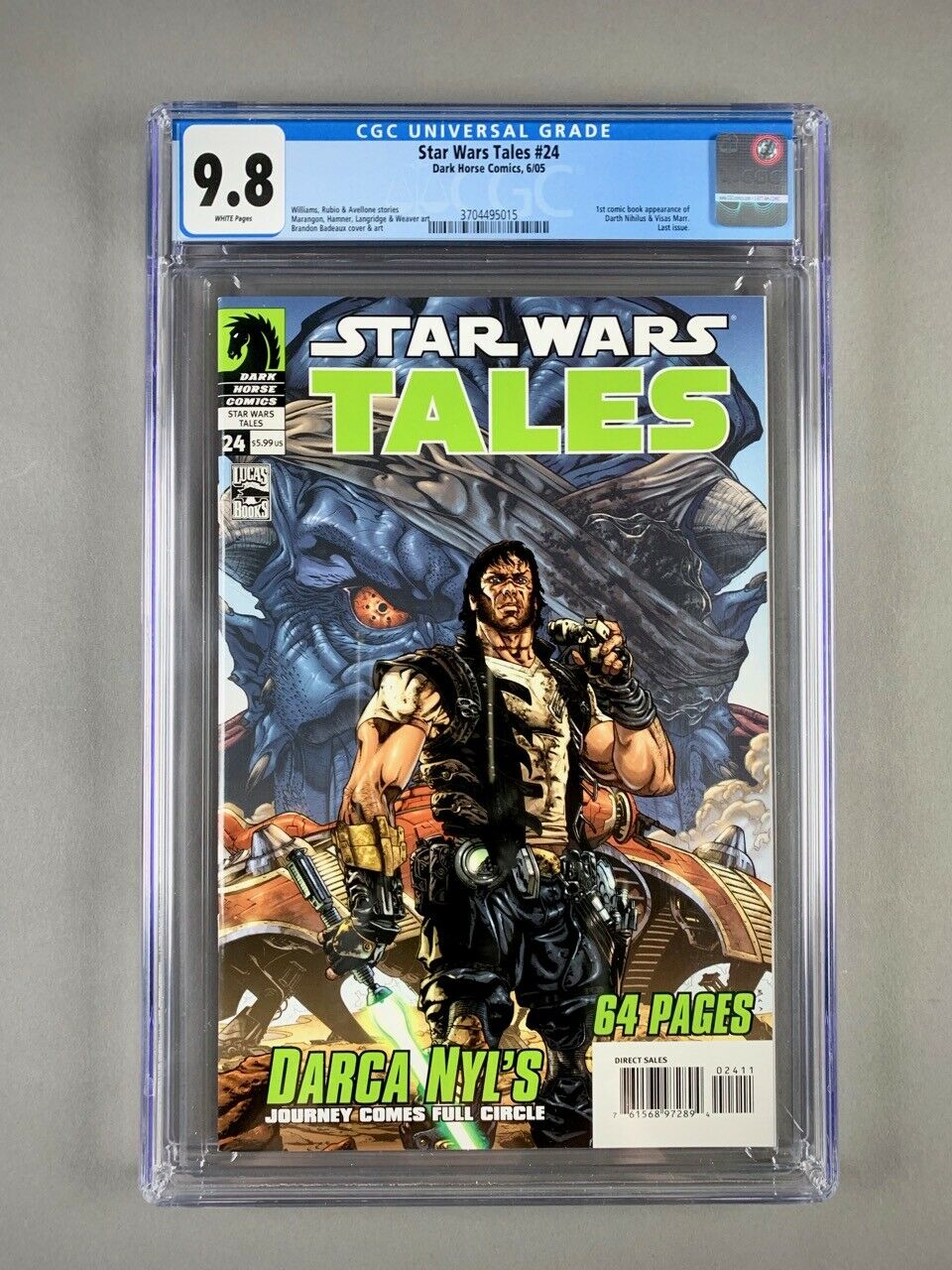 Star Wars Tales 24 CGC 98 1st Appearance of Darth Nihilus  Traya 