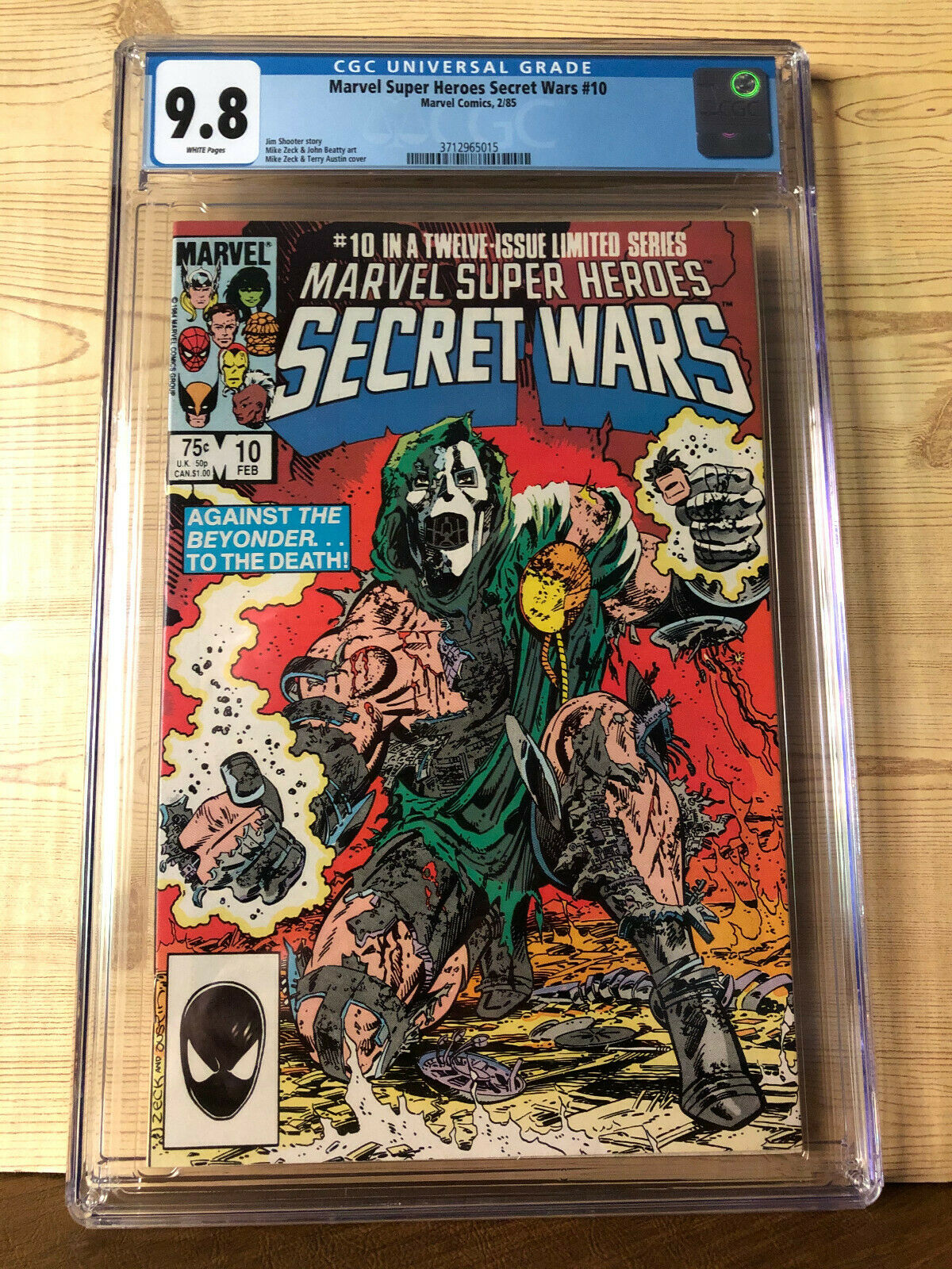 Marvel Super Heroes Secret Wars 10 Nov 1984 Marvel CGC 98 Dr Doom 