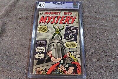 1962 MARVEL Comics JOURNEY INTO MYSTERY 85 mega key 1st ap of LOKI  CGC 40