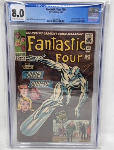 Fantastic Four 50 CGC 80 1ST WYATT WINGFOOT 3RD SILVER SURFER 2ND GALACTUS