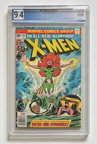 XMEN 101 KEY MARVEL 1st APPEARANCE OF PHOENIX PGX 94 1976 white pages A38