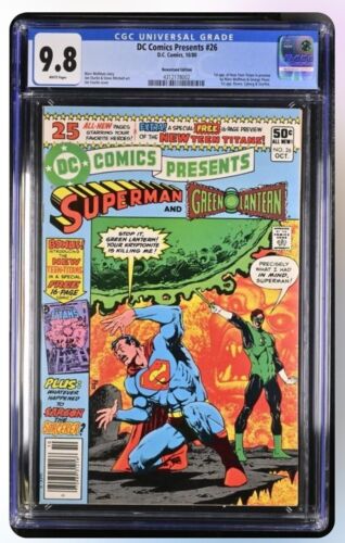 DC Comics Presents 26 1980 CGC 98 WHITE 1st app New Teen Titans NO RESERVE