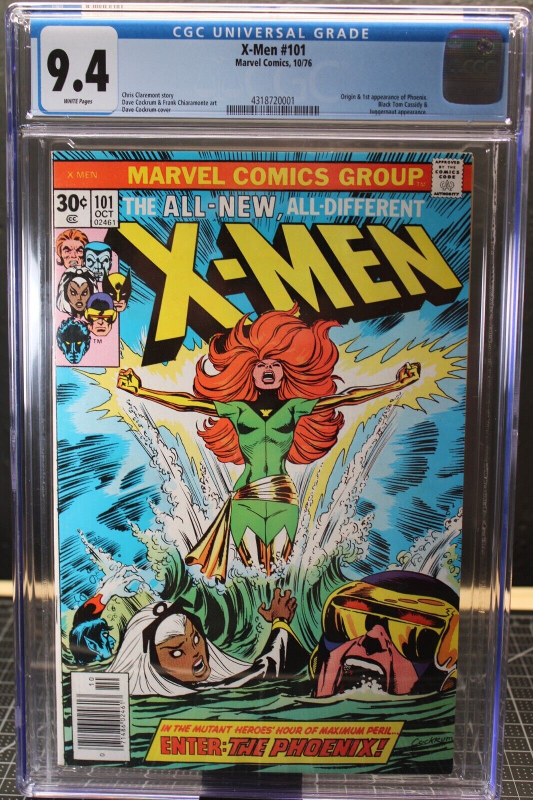 XMen 101 CGC 94 White Pages 1st Pheonix