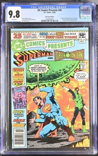 DC Comics Presents 26 1980 CGC 98 WHITE 1st app New Teen Titans NO RESERVE