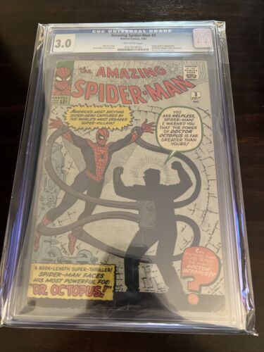 Amazing SpiderMan 3 CGC 30 1st Doctor Octopus 1963