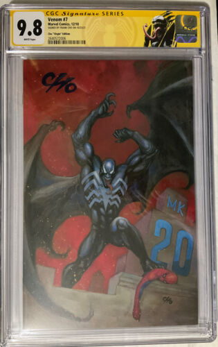 Venom 7 CGC 98 SS signed Frank Cho Virgin Spiderman 1st Dylan Brock NM