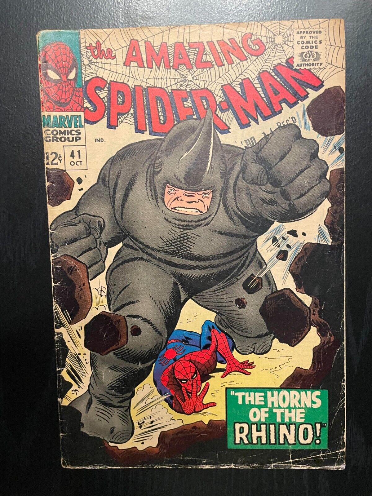 THE AMAZING SPIDERMAN 41 FIRST APPEARANCE OF THE RHINO MARVEL 1966