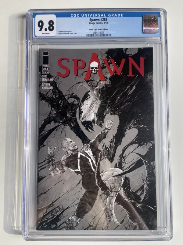 SPAWN 283 Image Expo VIP sketch Variant CGC 98 universal Image comics yz