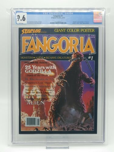 Fangoria 1 CGC 96 Godzilla 1979 Combined Shipping Pristine Slab