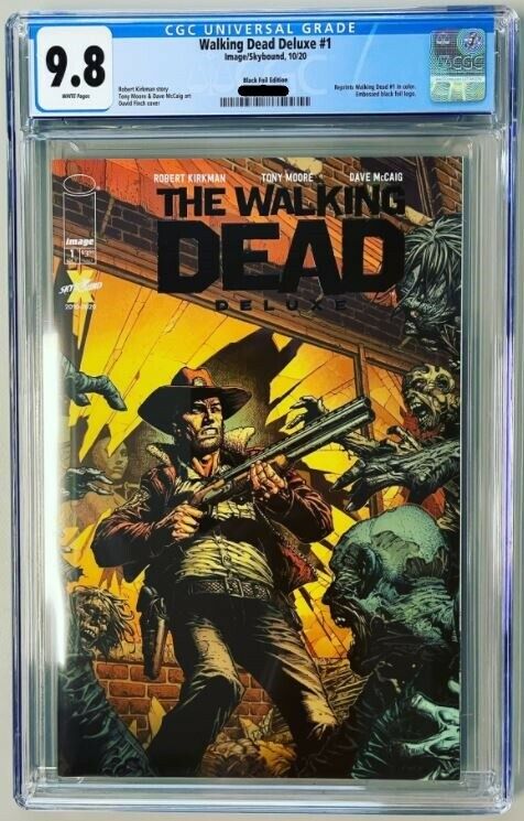 Walking Dead Deluxe BLACK FOIL  CGC 98 RARE Comics Vault Exclusive  only 200
