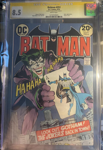 BATMAN 251 CGC 85 VERY FINE Signed NEAL ADAMS DC Comics JOKER CLASSIC COVER