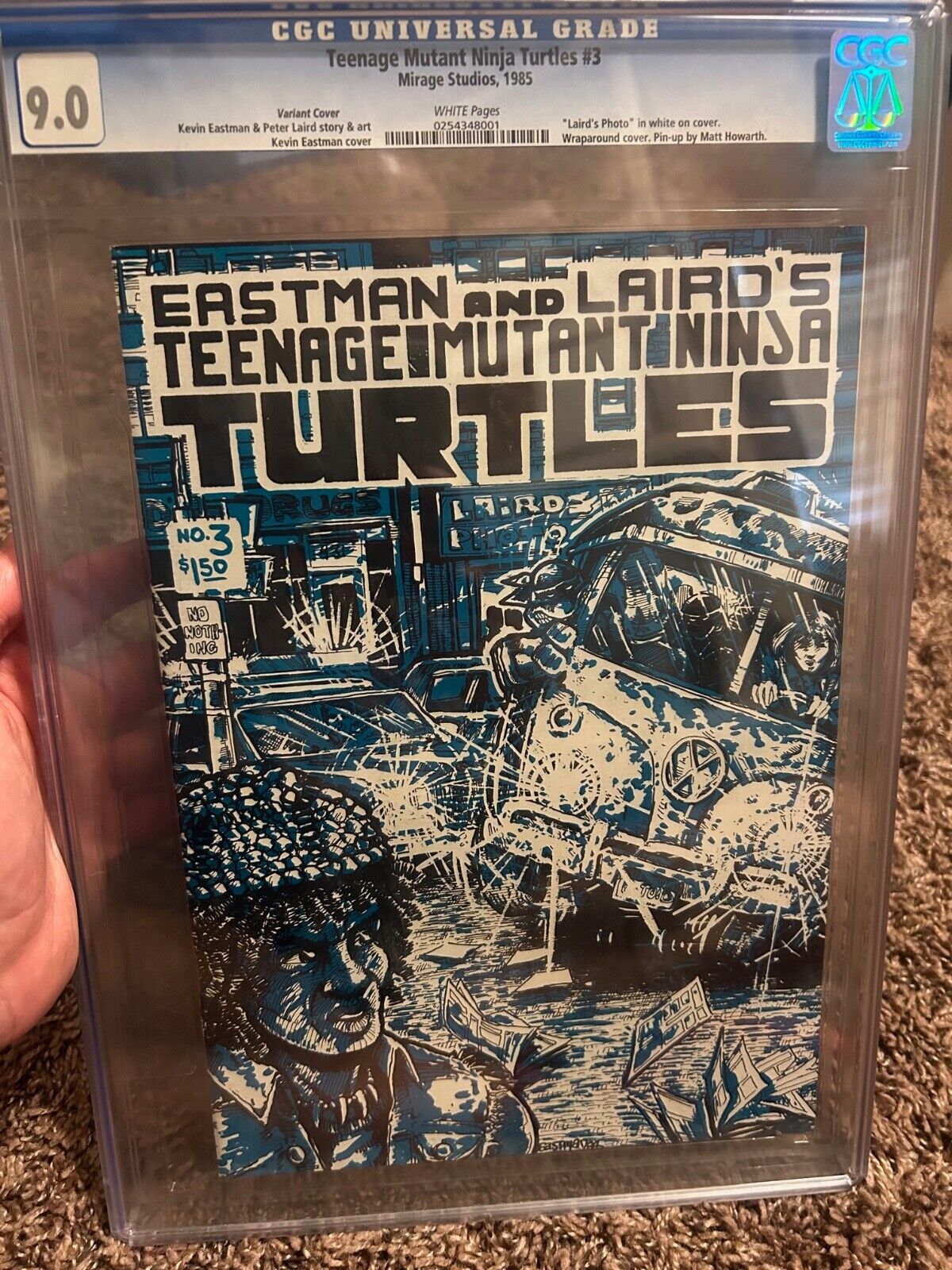 TMNT 3  CGC 90  NM  NYCC Variant Cover  500  Ninja Turtles  Key Issue