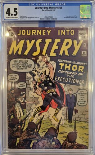 Journey into Mystery 84 CGC 45 Marvel 1962 1st app Jane Foster 2nd app Thor