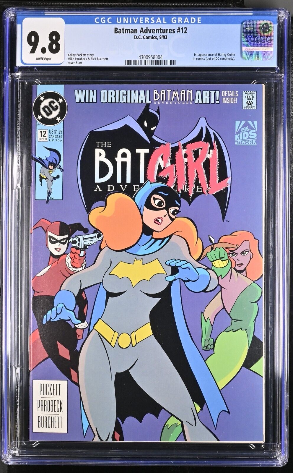 Batman Adventures 12 CGC 98 Absolutely Stunning Book 1st App of Harley Quinn