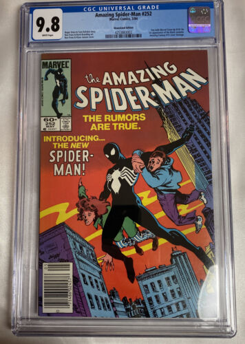 The Amazing SpiderMan 252 CGC 98 1984 1st Black Costume Newsstand Edition