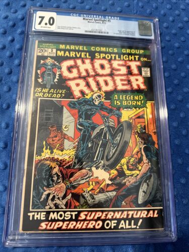 Marvel Spotlight 5 CGC 70 Offwhite Pages 1st Appearance Of Ghost Rider 1972