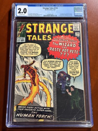 Strange Tales 110 CGC 20 1963 Off White Pgs 1st Dr Strange Stan Lee Kirby Ditko