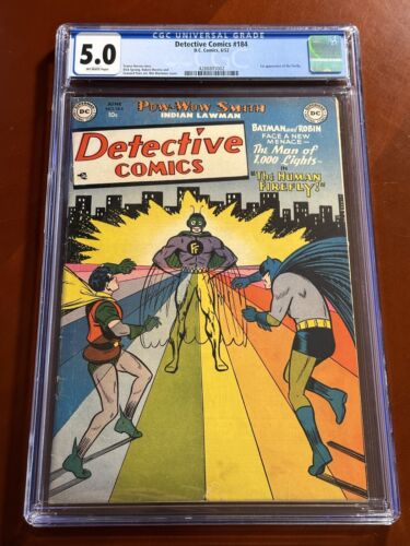 Detective Comics 184 CGC 50 1952 Off White Golden Age 1st Firefly Batman Robin