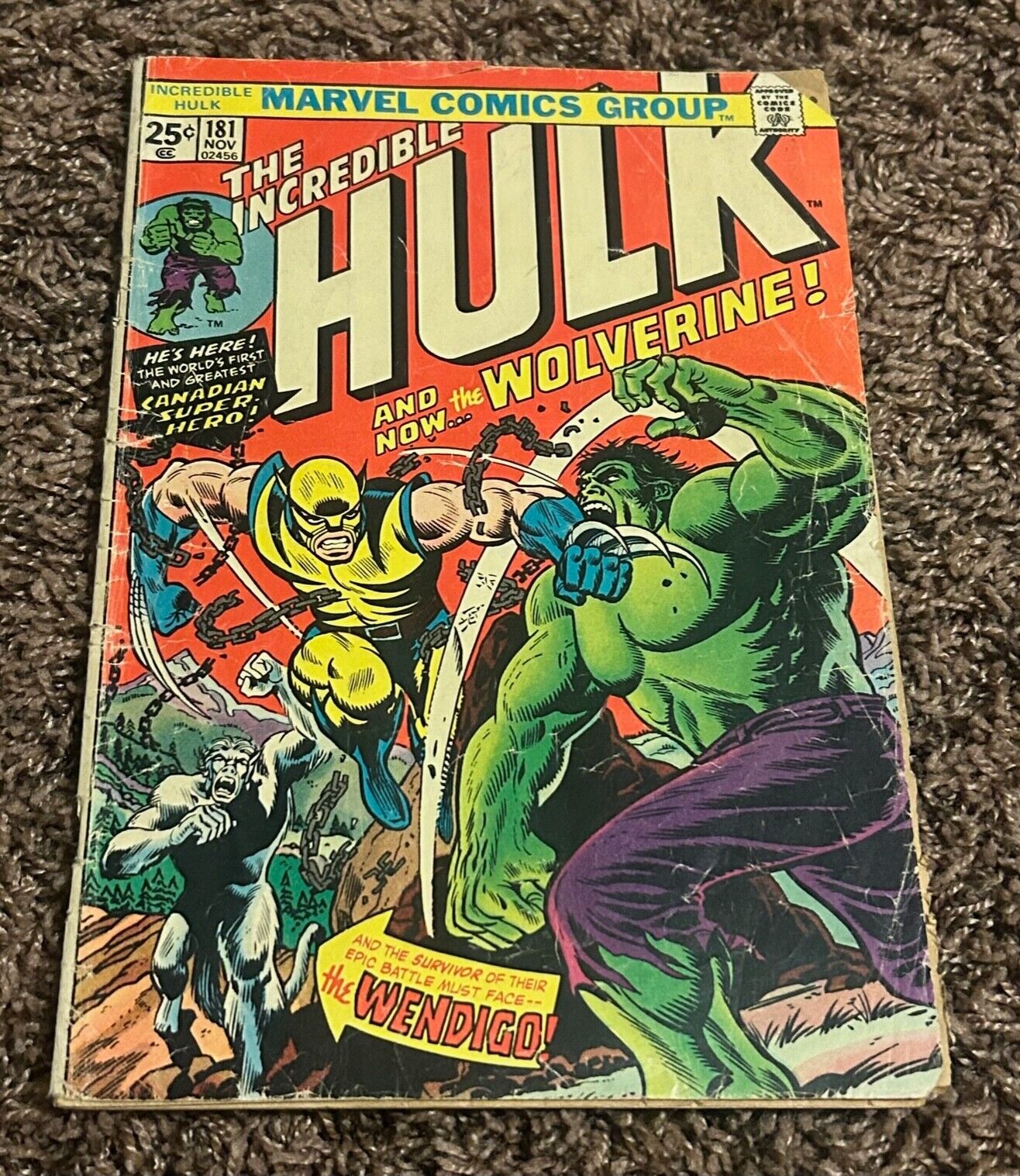 Incredible Hulk 181  1974  1st Wolverine Appearance  MVS Intact  Deadpool 3