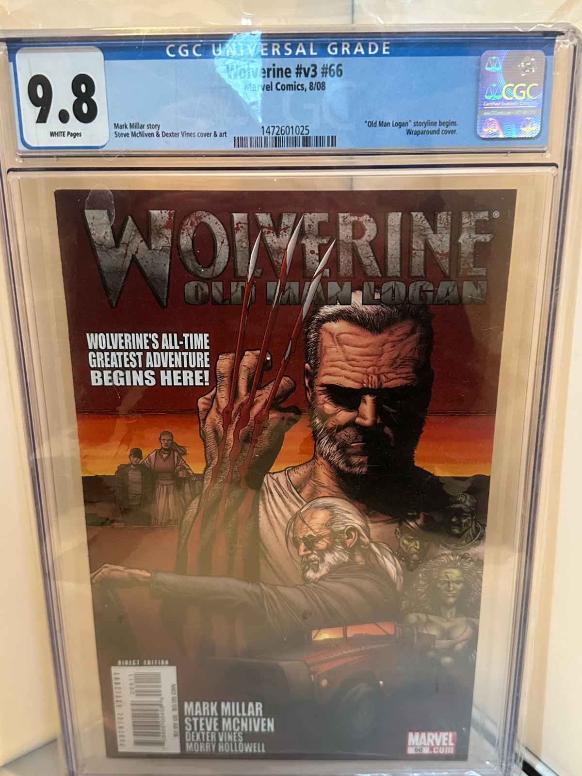 Wolverine v3 66 2008 Key 1st Old Man Logan CGC 98 White Pages U524