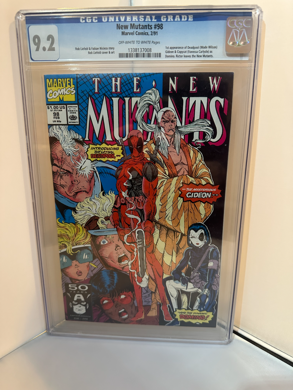 New Mutants 98 CGC 92 MEGA KEY 1st Full Apps Deadpool  Copycat NO RESERVE