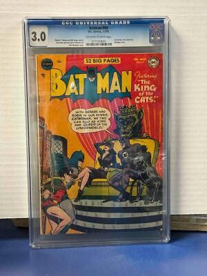 BATMAN 69 CGC GRADED 30 CATWOMAN BONDAGE COVER DC COMICS 1952 BOB KANE