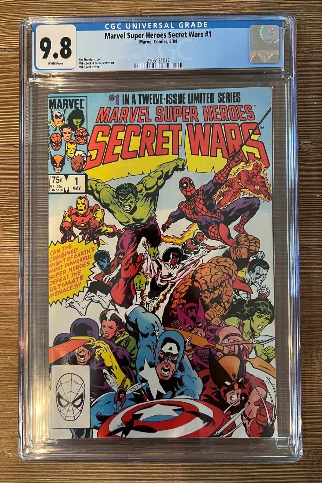 Marvel Super Heroes Secret Wars 1 CGC 98 WHITE Pages