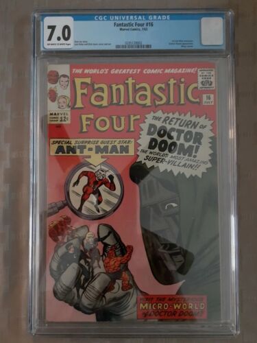 Fantastic Four 16 CGC 70 1963 Marvel Stan Lee Jack Kirby Art Doctor Doom App 