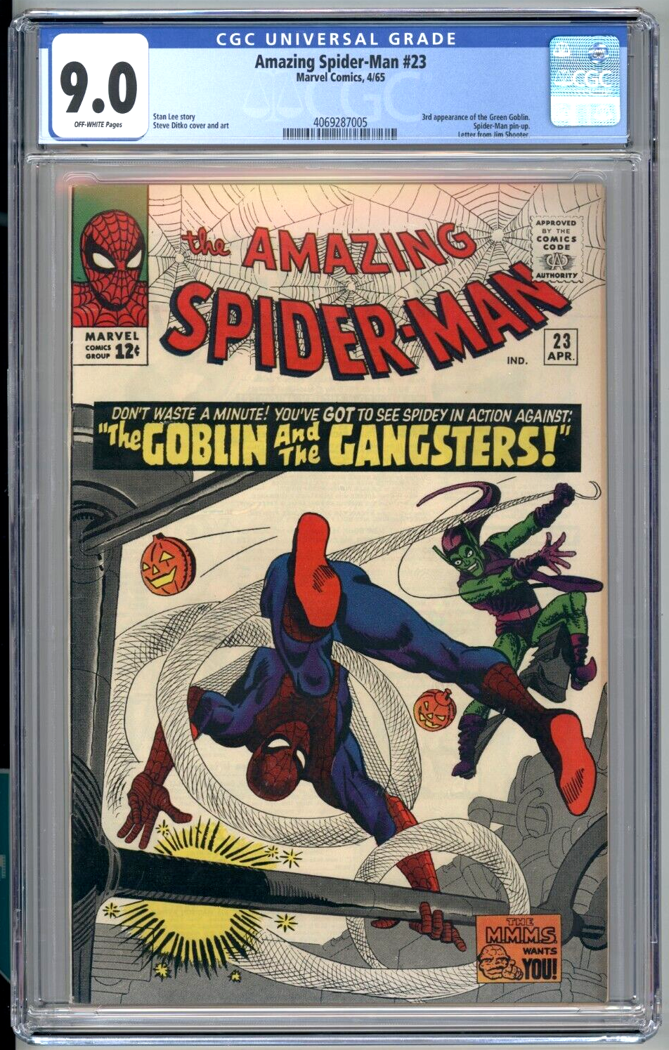 Amazing SpiderMan 23 CGC 90 Marvel 1965 3rd Green Goblin HIGH GRADE