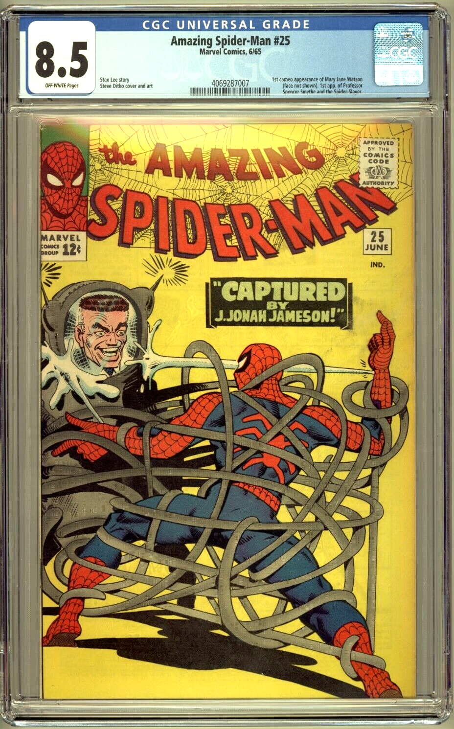 Amazing SpiderMan 25 CGC 85 Marvel 1965 1st Mary Jane Watson HIGH GRADE