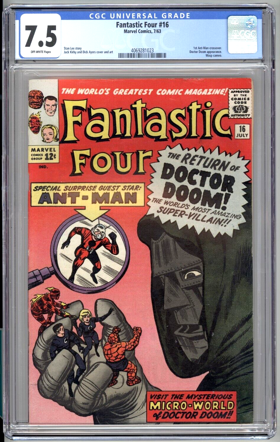 Fantastic Four 16 CGC 75 Marvel 1963 1st Quantum Realm HIGH GRADE Dr Doom