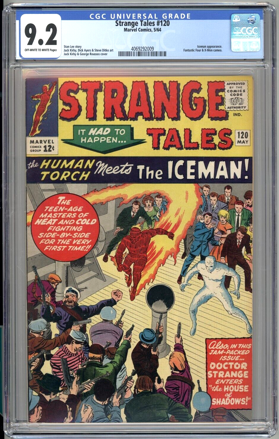 Strange Tales 120 CGC 92 Marvel 1964 FF and XMen app HIGH GRADE
