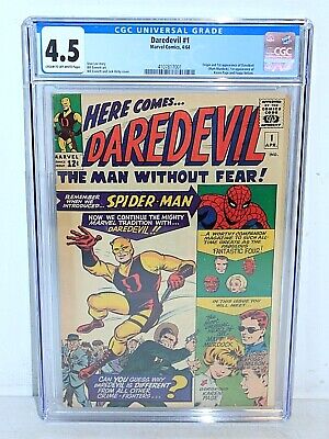 DAREDEVIL 1 CGC 45 Marvel Comics Apr 1964 Pristine Slab 1st App Origin Key