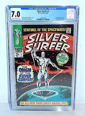 SILVER SURFER 1 CGC 70 Marvel Comics Aug 1968 Origin Stan Lee Pristine Slab