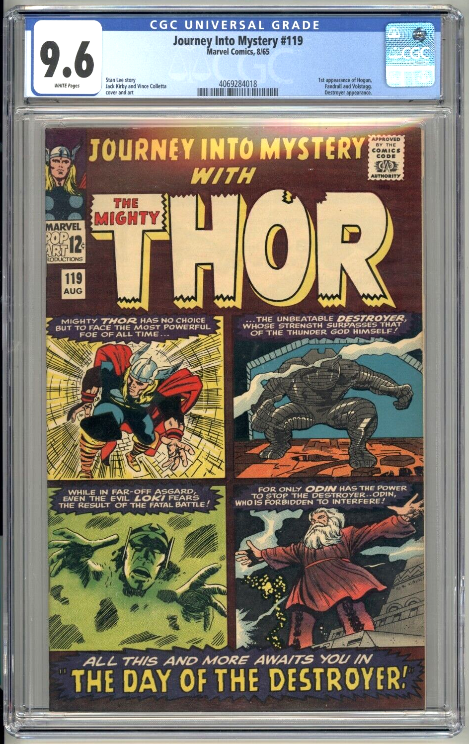 Journey Into Mystery 119 CGC 96 MARVEL 1965 1st Hogan HIGH GRADE