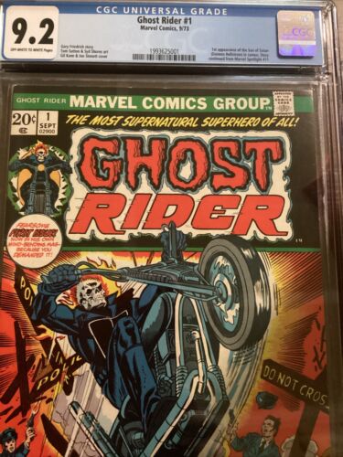 Ghost Rider 1 1973 CGC 92 Gil Kane  Joe Sinnott Cover Marvel Comics OfW