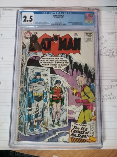 BATMAN 121 CGC 25 1st Appearance App MR FREEZE Mr Zero Viktor  Major Key