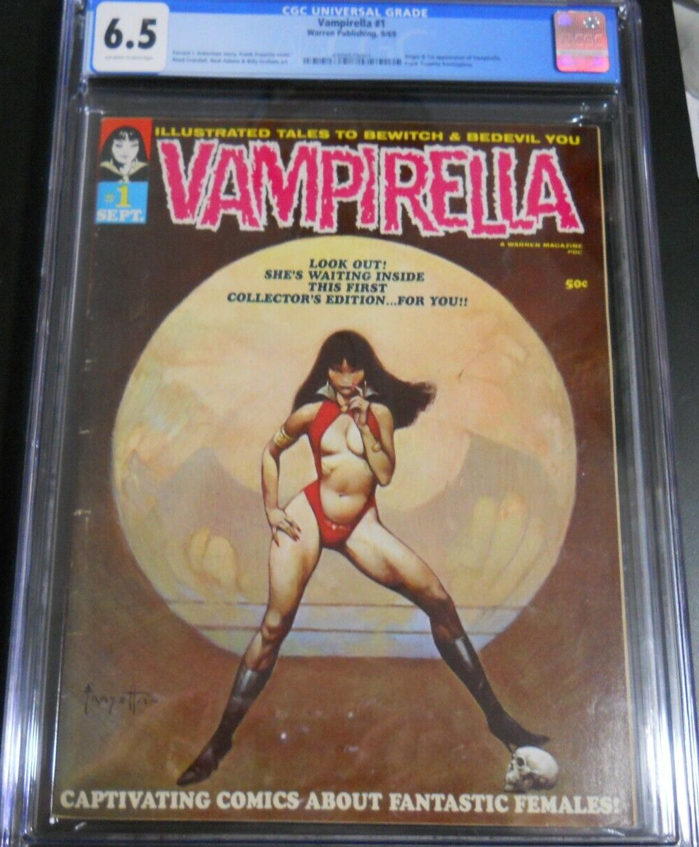 Warren Publishing  Vampirella 1 1969  Original  CGC 65  Lots of photos