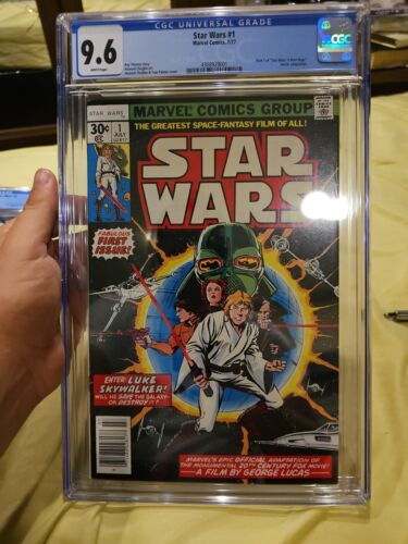 Star Wars 1 1977 Newsstand CGC 96 Graded Marvel Comic Book First Print