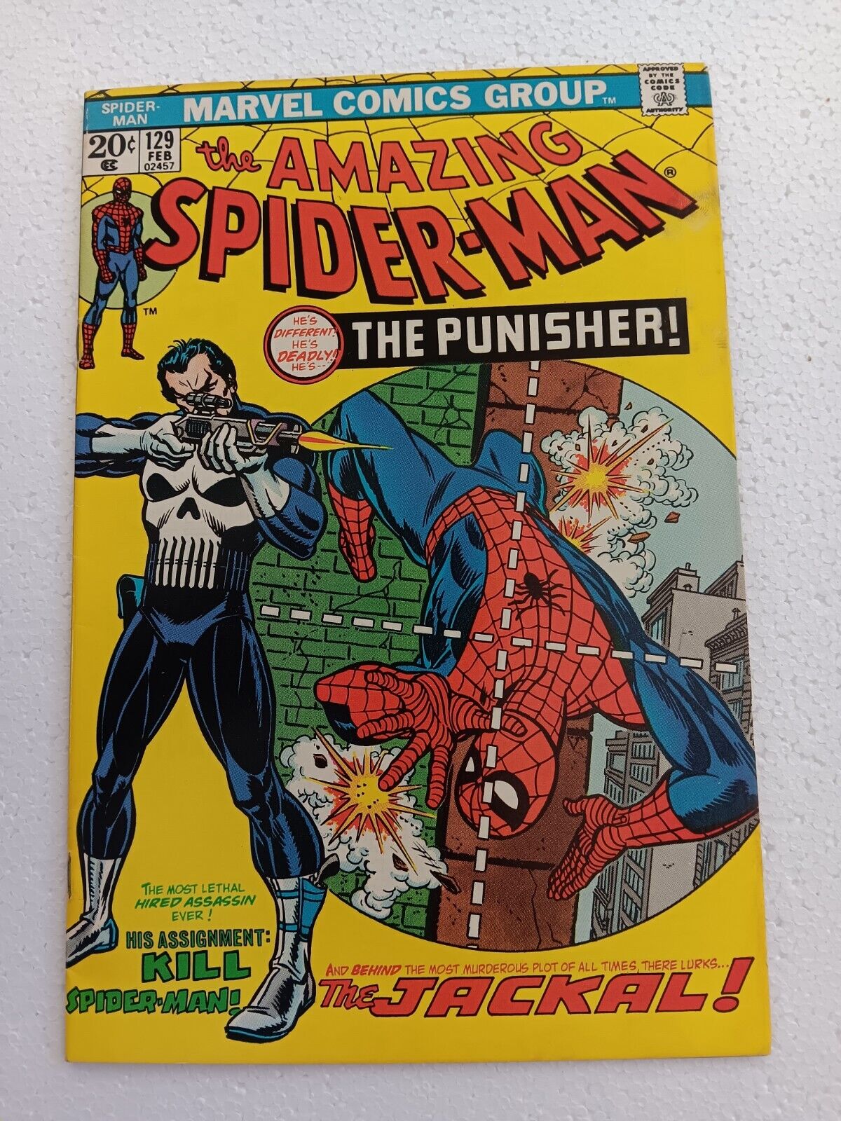 AMAZING SPIDERMAN Comic Vol 1 Number 129 Marvel February 1974 VERY NICE