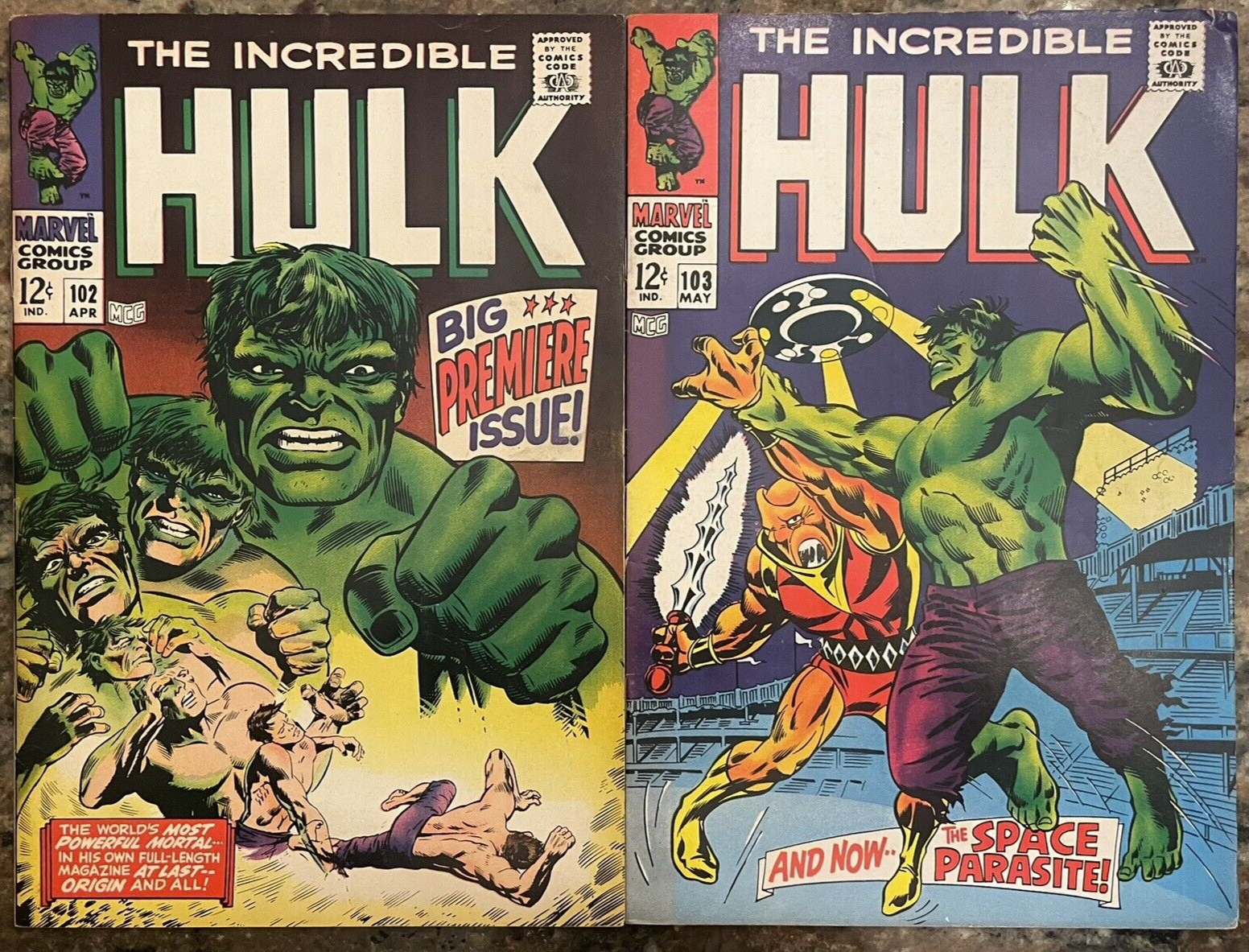 INCREDIBLE HULK 102 to 135 COMPLETE Original Owner Silver Age Run Marvel 115