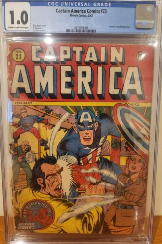 CAPTAIN AMERICA COMICS 23 CGC 10 Classic Cover Golden Age Timely