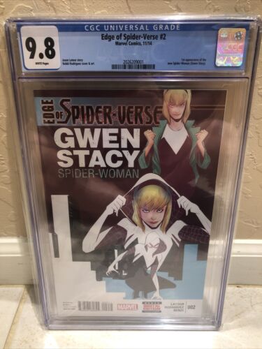 EDGE OF SPIDERVERS2 CGC 98  1ST PRINT  1ST APPEARANCE OF SPIDERGWEN