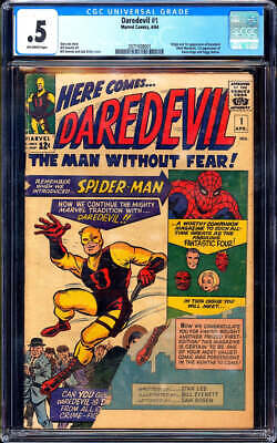 Daredevil 1 CGC 05 1964 Origin  1st Appearance of Daredevil LK