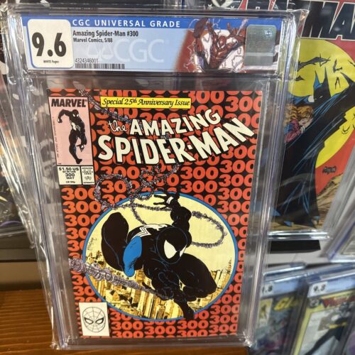 Amazing Spiderman 300 CGC 96 1st Venom Todd Mcfarlane Marvel 1988 White Pages