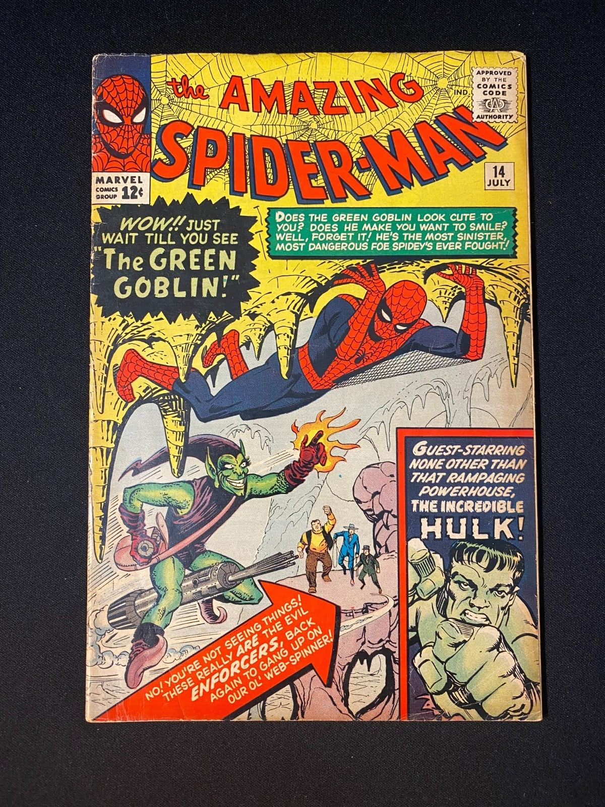 THE AMAZING SPIDERMAN THE GREEN GOBLIN  UNGRADED NUMBER 14 JULY 1964 MARVEL