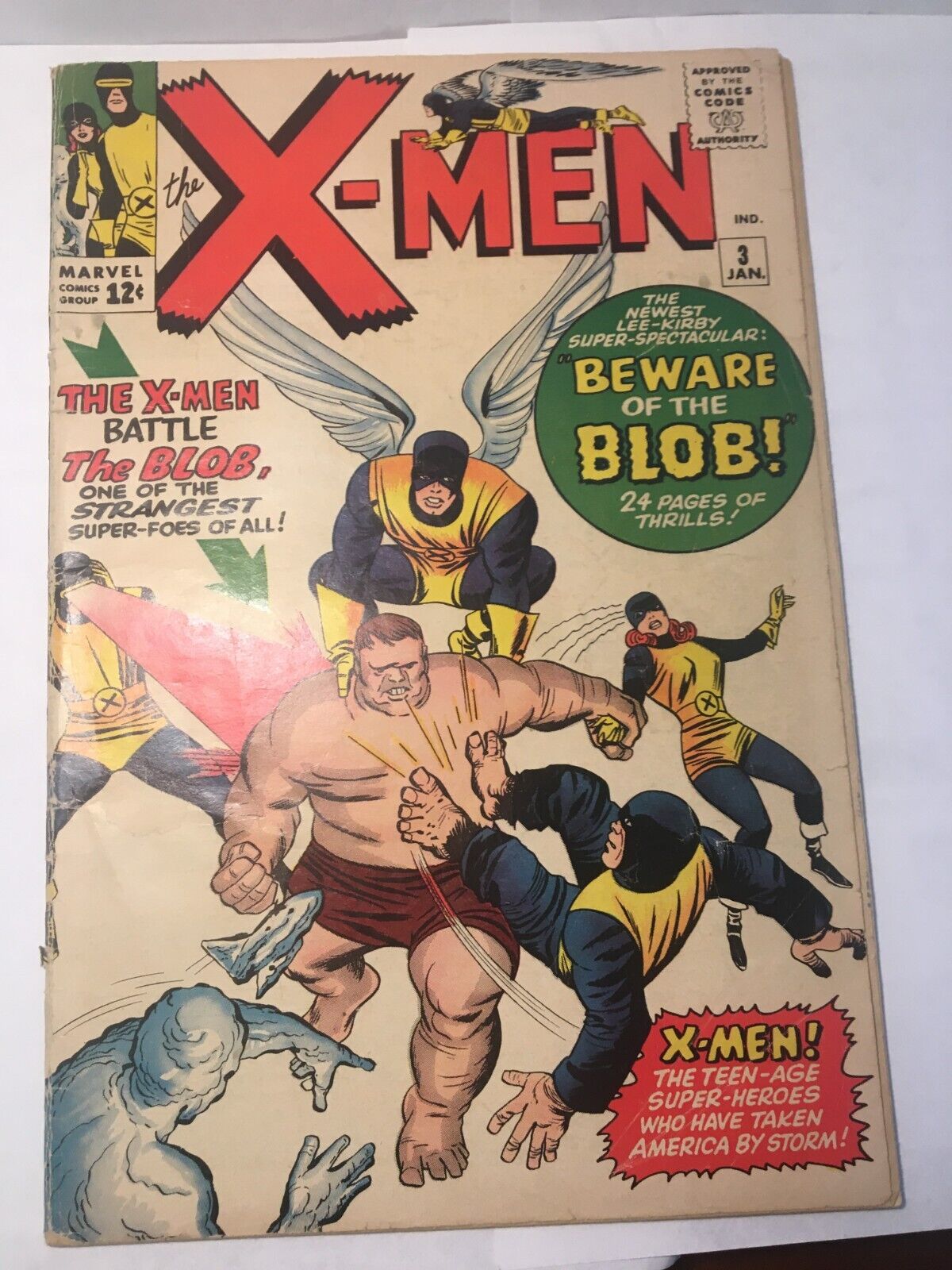 XMEN 3 40 VG 1st Appearance of the BLOB Lee  Kirby LK