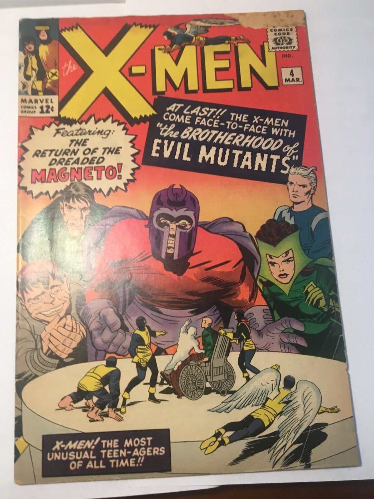 XMen 4 1964 45 VG 1st App Scarlet Witch Quicksilver Lee  Kirby LK