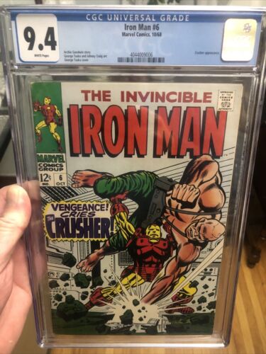 Iron Man 6 CGC 94 White Pages Crusher Appearance Marvel 1968